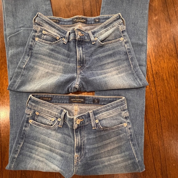 Two pair of Lucky Brand sweet straight jeans both  4/27 (ankle) - Picture 4 of 12